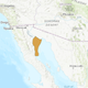 Colored area indicates the limited range of the vaquitas porpoise.